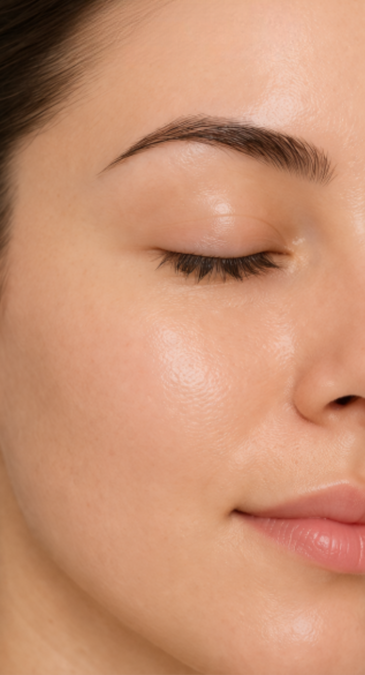 Depois da limpeza de pele