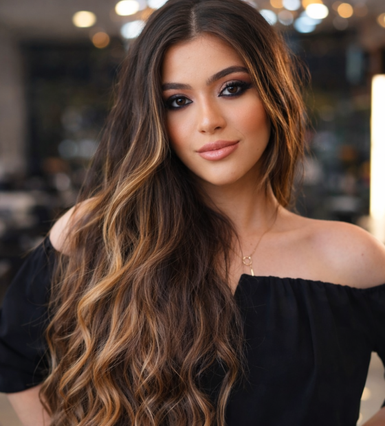 Retrato digital em salão moderno